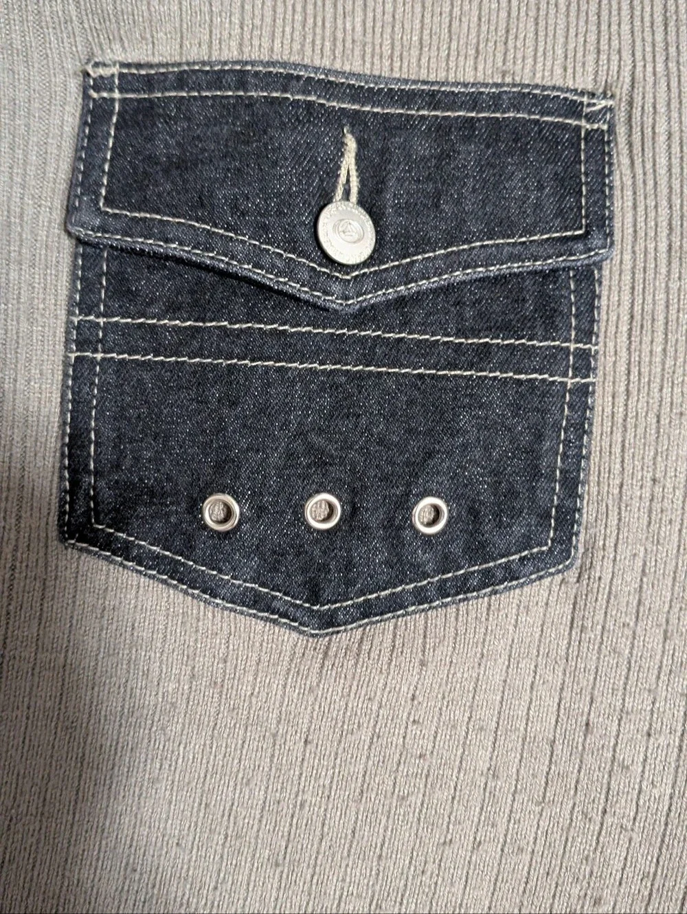 VTG Urban Culture Propain Denim Jacket Mens XL Two-piece Tone Y2k